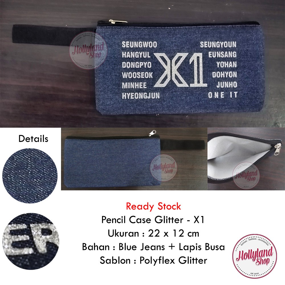 

Tempat Pensil / Pencase KPOP Glitter - Blackpink BTS EXO CIX NCT Seventeen Red Velvet X1 unofficial