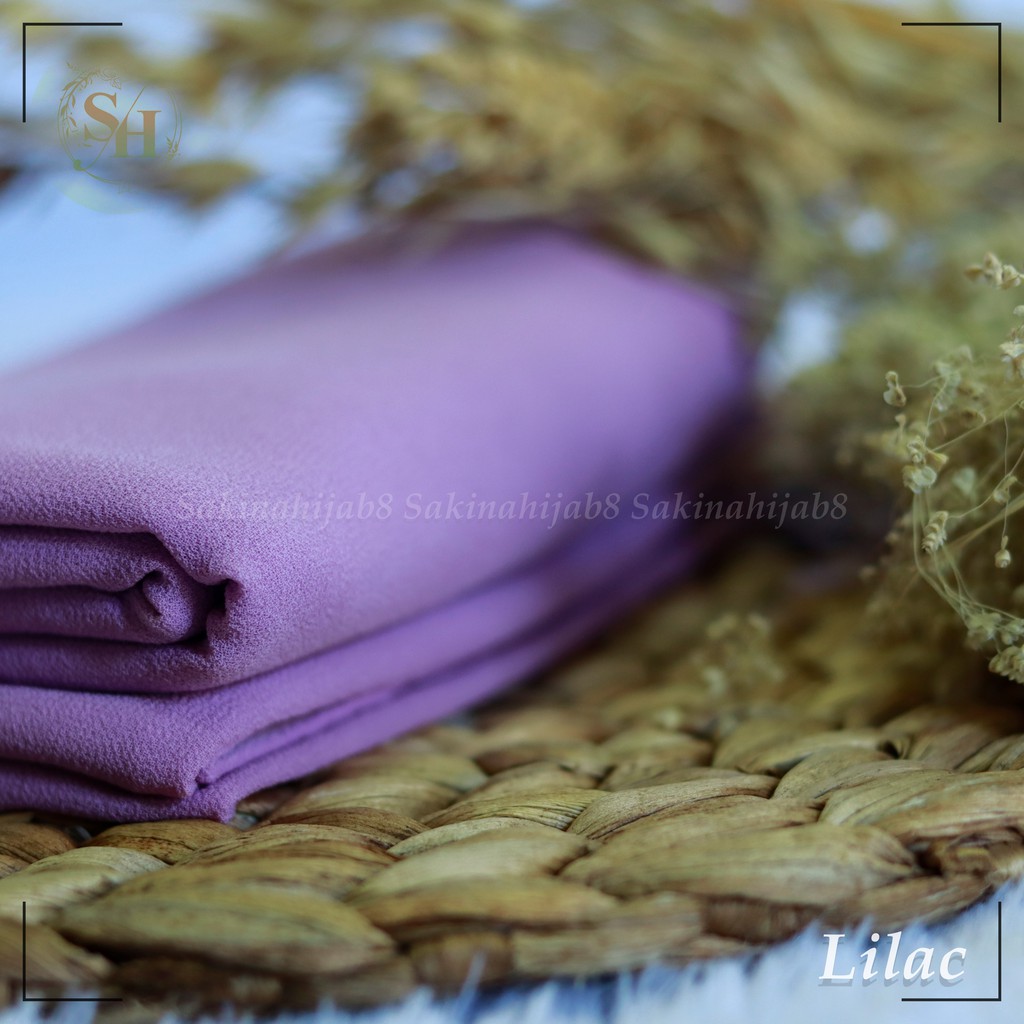 PROMO Pashmina Ceruty Babydoll 200x75 cm jahit tepi CHAPTER1-Lilac