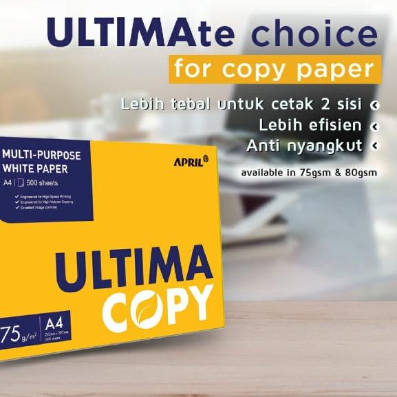 

➭ Kertas A4 75 gram Ultima Copy Paper ▼