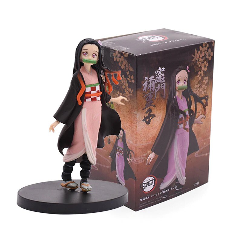Action Figure KIMETSU NO YAIBA - Miniatur Pajangan Mainan Topper Demon Slayer Tanjiro Nezuko Giyuu-2