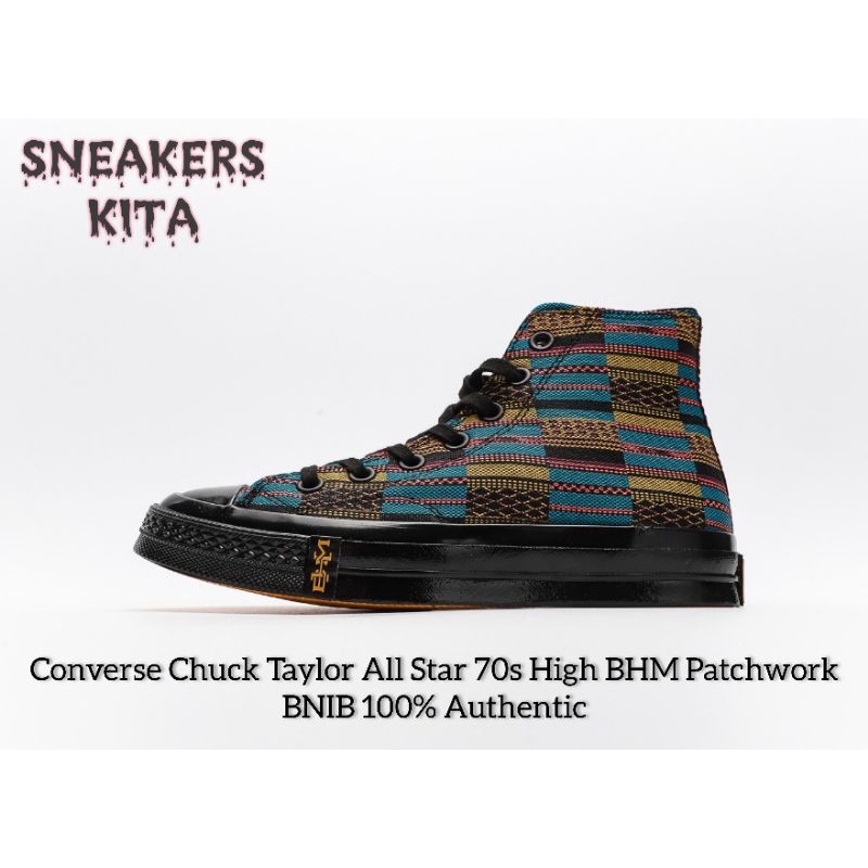 Sepatu Converse Chuck Taylor All Star 70s High BHM Patchwork / Converse BHM / Converse Motif Batik