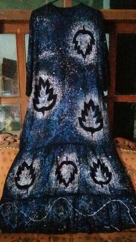 Gamis Rayon Malaman // Gamis Kaos Tiedye Sofia Delia Pelangi | Graha Naya Batik | Gamis Busui