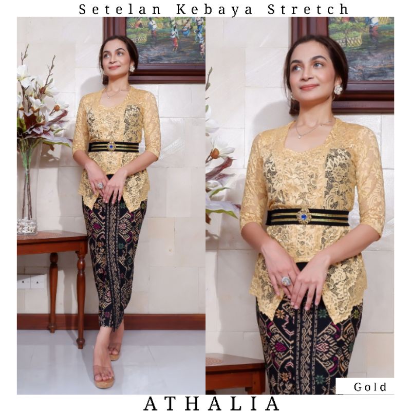 Setelan Kebaya Kutubaru Stretch Athalia