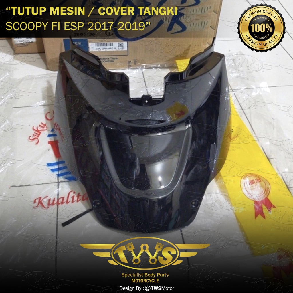 Cover Center Tutup Mesin Bawah Jok Tutup Tanki Tengki Tangki Scoopy Fi Esp 2017 2018 2019 K93 Ring 1