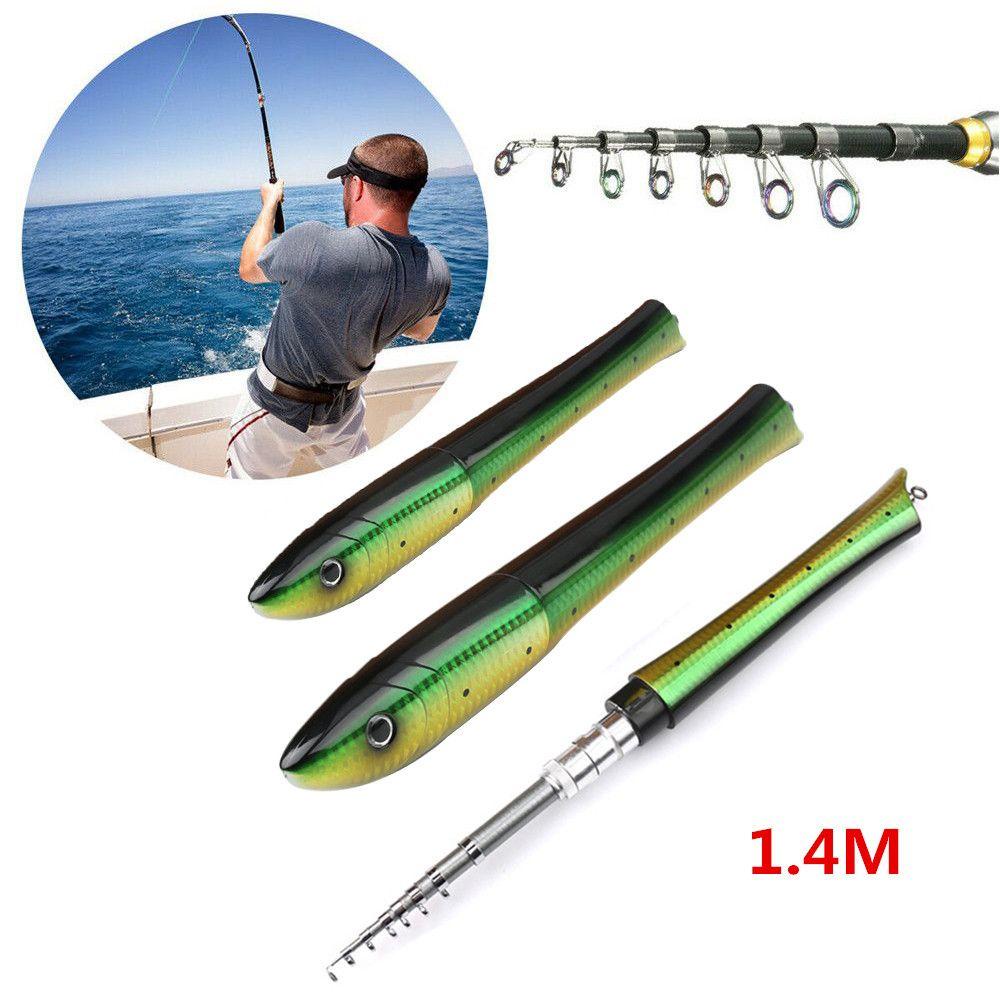 Top Telescopic Fishing Rod Portable Ultralight Adjustable Pengumpan Ikan Gurame