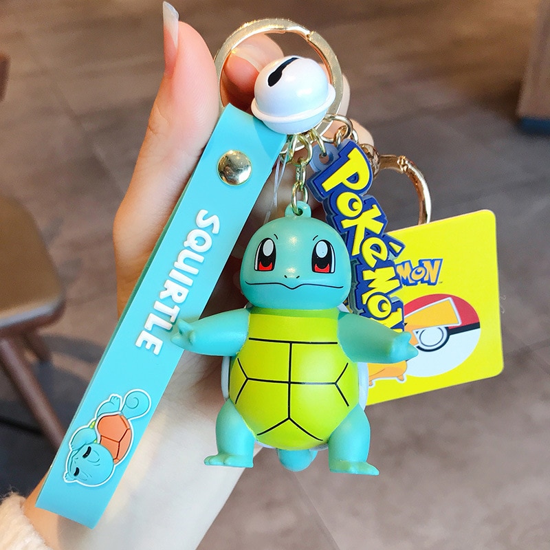 [Ready Stock] Pokemon Action Figure Pikachu Gantungan Kunci Pokémon Keychain Squirtle Psyduck Keychain Model Gantungan Kunci Mobil