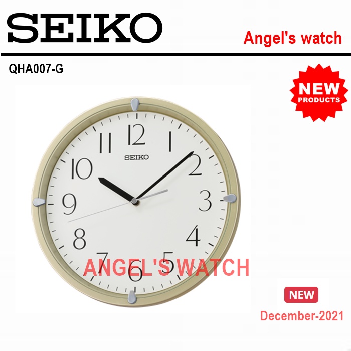 ANGELS WATCH JAM DINDING SEIKO NEW QHA007 SEIKO WALL CLOCK/ KADO ULANGTAHUN/ SEIKO WALL CLOCK NEW QHA006