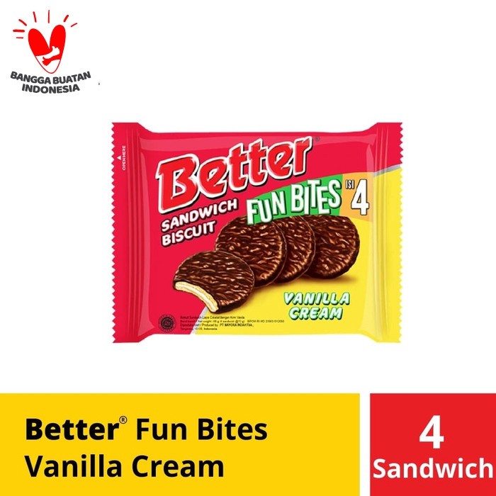 

Jual Roma Better Vanilla Fun Bites 12 Sc @ 48 Gr Free ongkir