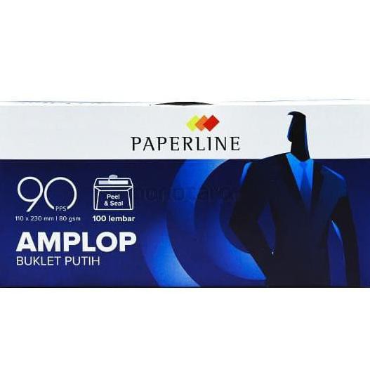 

AMPLOP PUTIH POLOS PANJANG PAPERLINE 90 PPS GROSIR TERMURAH EKSLUSIF