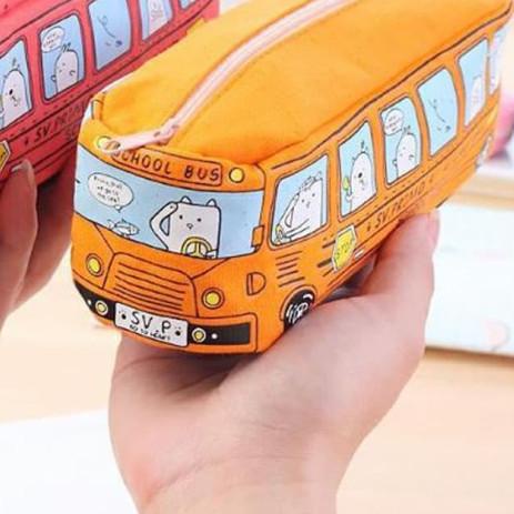 

➨ tempat pensil bus sekolah school bus pencil case stp019 - Orange ✧