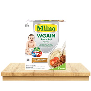 Milna WGain Bubur Bayi Membantu Menambah Berat Badan Usia 6 Bulan 120 Gram