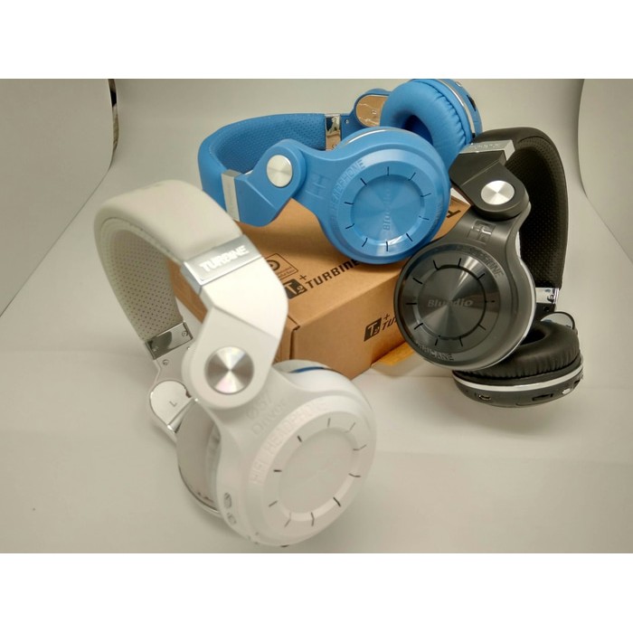 ORIGINAL Bluedio Turbine T2+ Plus Hurricane Bluetooth Headphone - Black TERLARIS