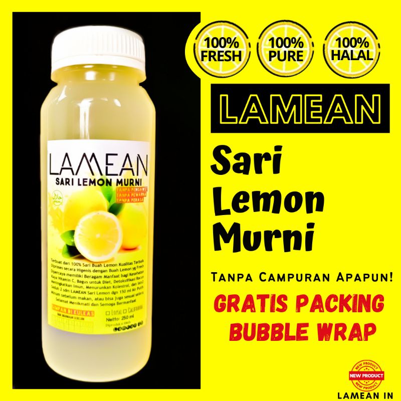 

Sari Lemon Murni LAMEAN 250ml Termurah