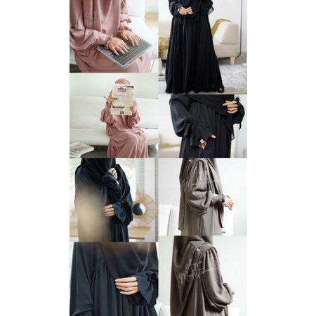 cala abaya aqsamodestwear / cantik abaya Aqsamodestwear classy clasic lady abaya