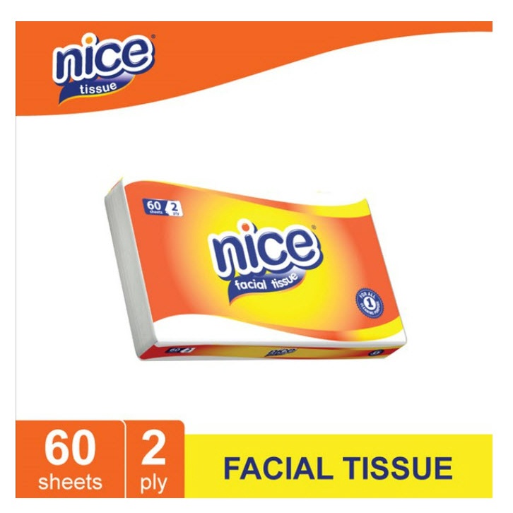 NICE/JOLLY/PASEO Facial Tissue Tisue Wajah 2ply 250s/180s Travel Pack-2