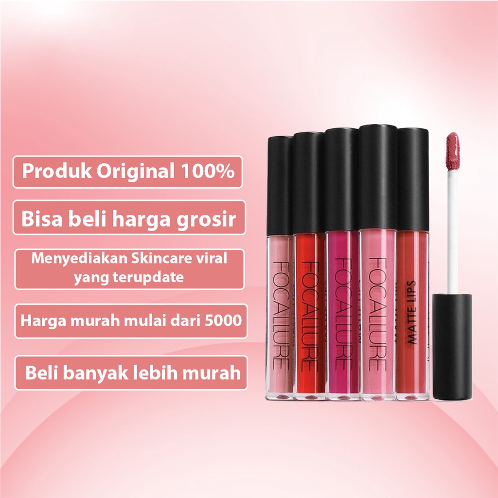 [ SKINHOUSEID ] FOCALLURE LIQUID MATTE LIPSTIK CAIR ULTRA CHIC LIPS FA24