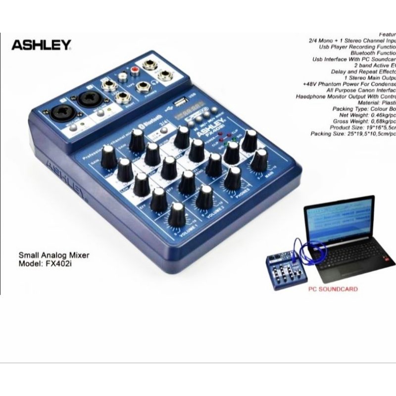 Mixer Ashley FX 402i ORIGINAL Baru Ashley FX402i 4 Chanel