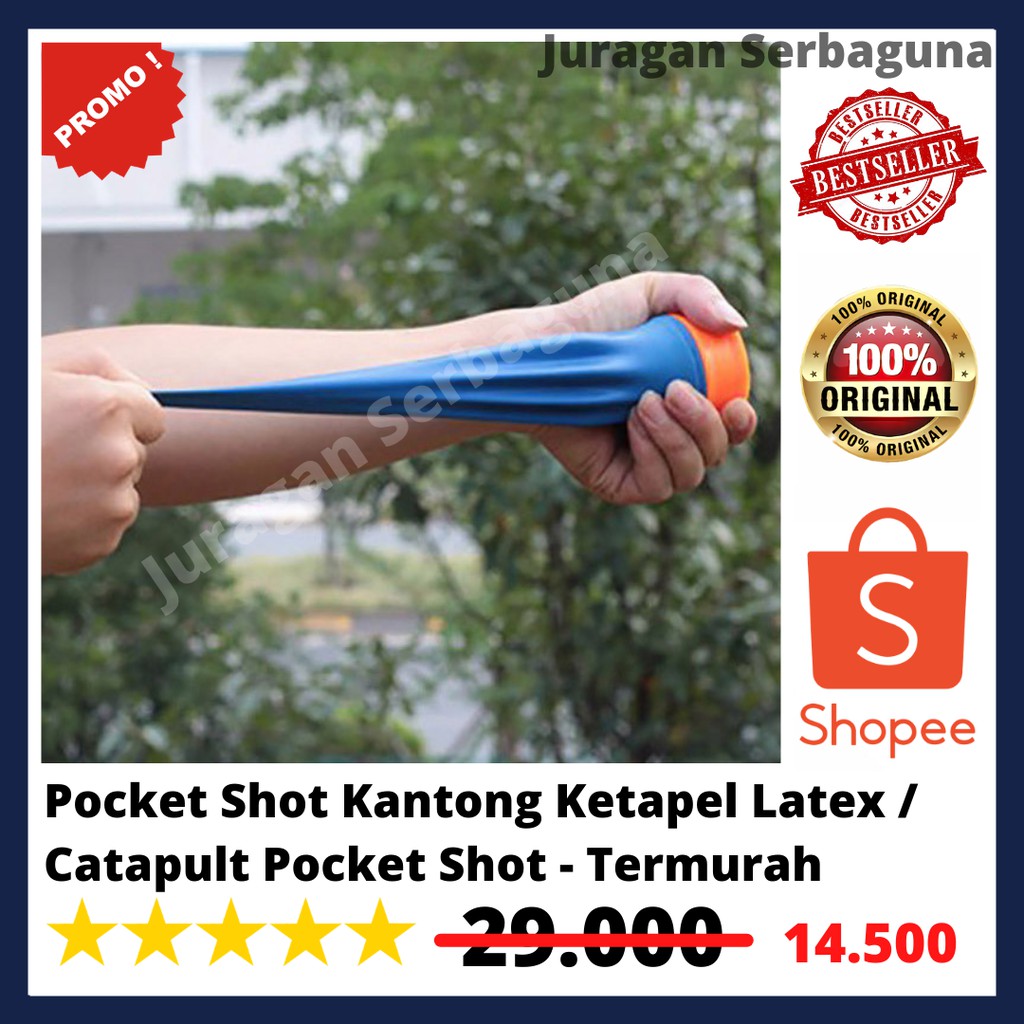 Pocket Shot Kantong Ketapel Latex / Catapult Pocket Shot - Termurah