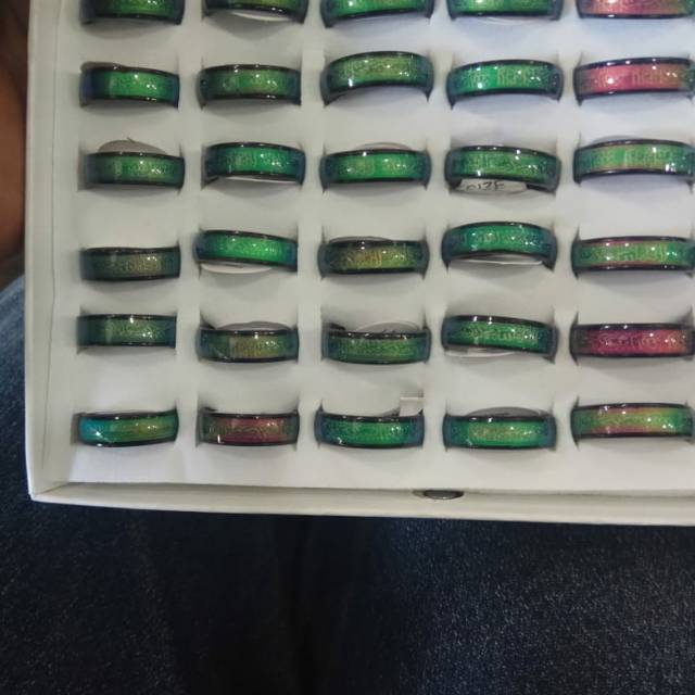 Cincin tauhid bunglon hitam per box