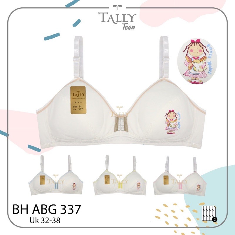 TALLY BRA BH REMAJA ABG  337 I SIZE 32 - 38 I TANPA KAWAT I TANPA BUSA