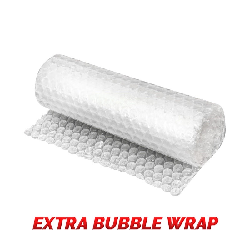 

Extra bubble wrap untuk packing