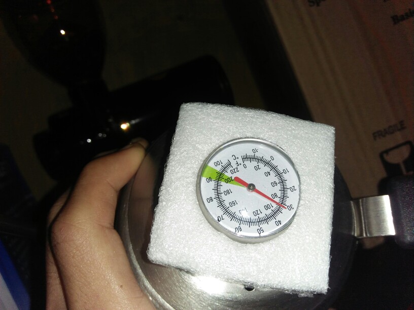 Teko Leher Angsa Kopi Coffee Maker Pot V60 Drip Kettle Teko Barista 1200ml Thermometer