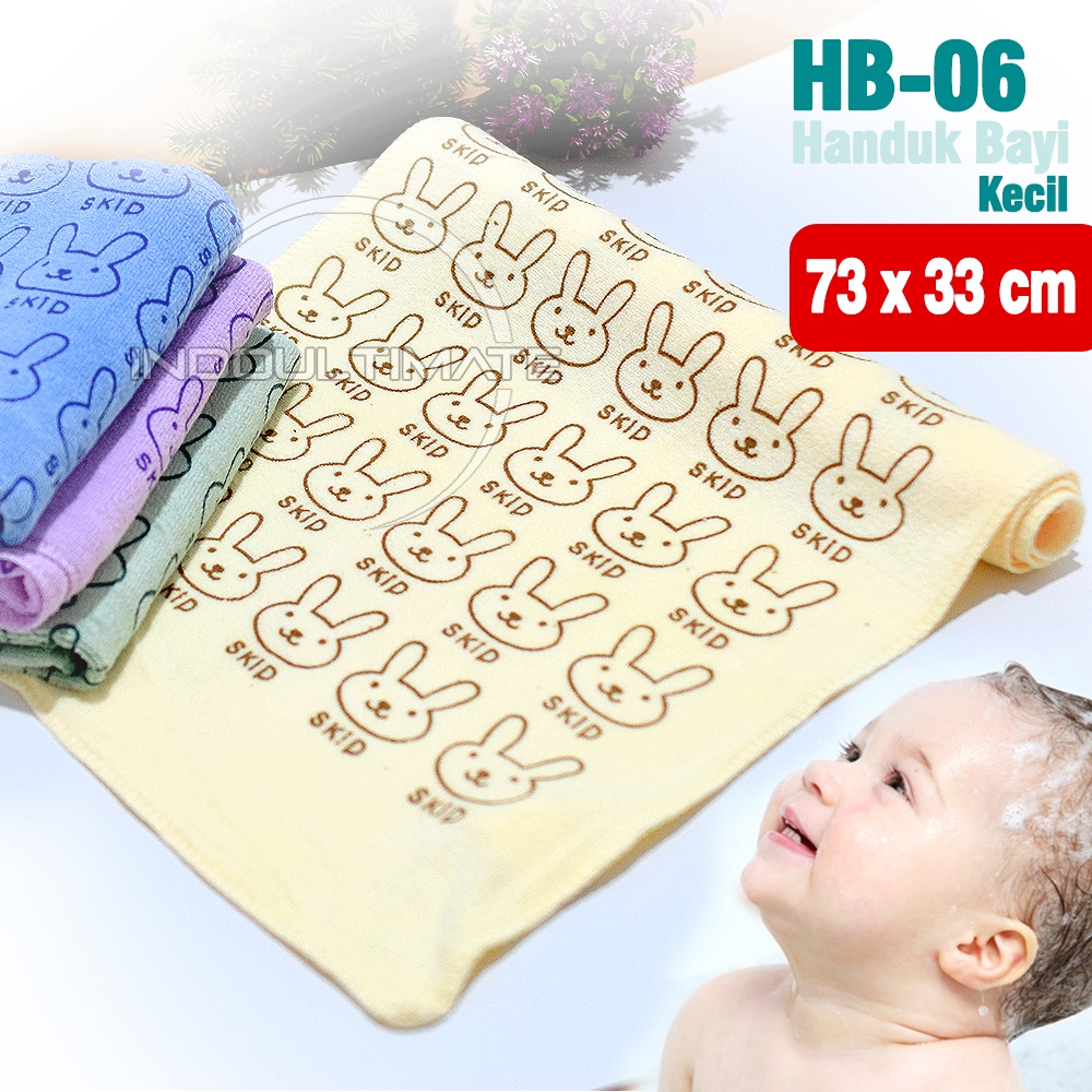 BY HB-06 Handuk Bayi / Handuk Mandi Bayi [Ukuran 74cm x 33cm]