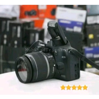 Camera Kamera DSLR Canon Eos 1000D Lensa 18-55mm Hitam Murah