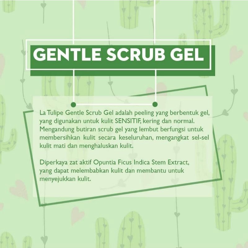 LA TULIPE Gentle Scrub Gel 40GR | Latulipe Scrub Wajah | Facial Scrub