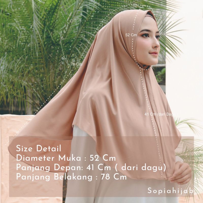 Maudie - Hijab Instan Jersey semi Syar`i | Jilbab Instan Jersey