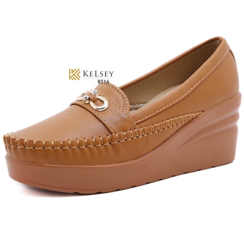 (GRATIS ALAS KAKI) RESTOCK!!  NICOLE SEPATU WEDGES 6,5cm WANITA KELSEY RT16 WEDGES SEPATU KERJA IMPORT.