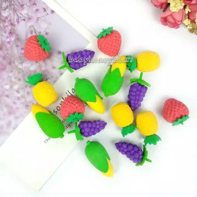 

Penghapus pensil motif makanan