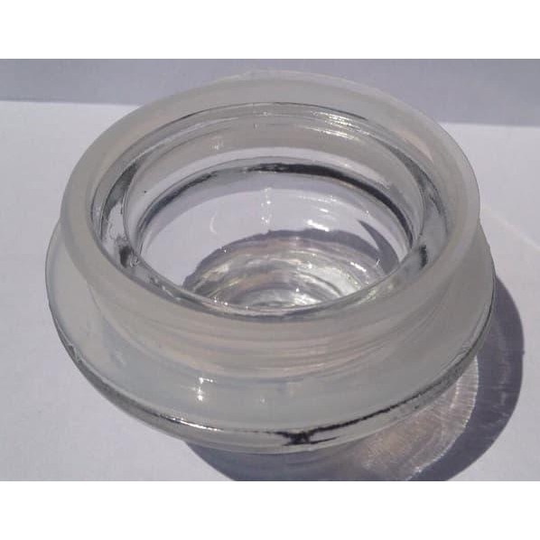 3Axi Botol-Toples Kaca 250Ml Bundar Dekoratif, Tutup Kaca / 250Ml Round & Decorative Glass Jar With