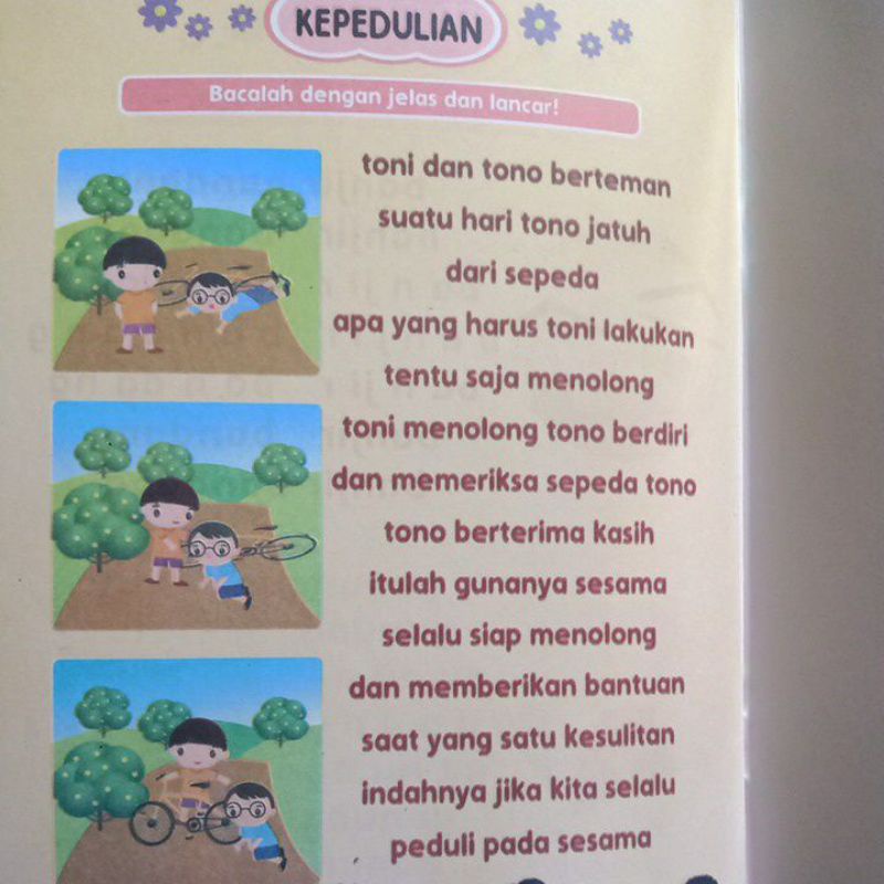 Buku aku bisa lancar membaca ba bi Bu be bo