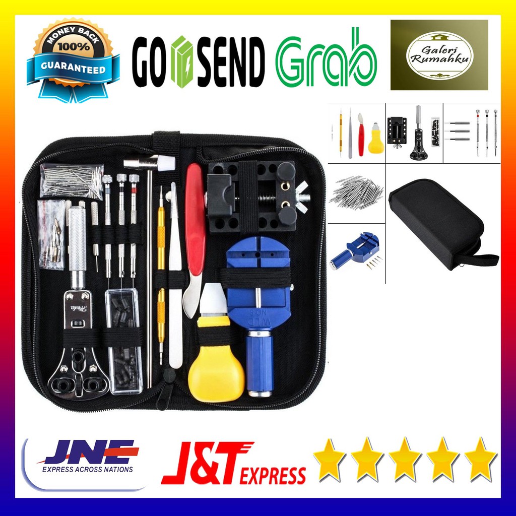 [ COD ] - Alat Service Jam Tangan Reparasi Jam Tangan Watch Repair Tool Kit Set
