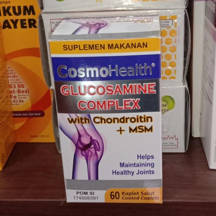 cosmohealth glucosamine complex botol 60 tablet
