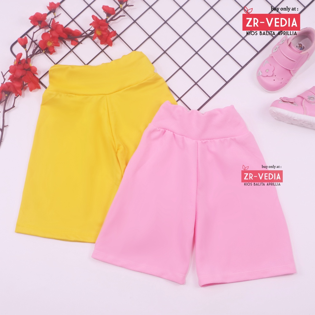 Kulot Polos Uk. 2-3 Tahun / Celana 3per4 Anak Perempuan Skirt Pendek Pants Kulot Bawahan Polos Murah