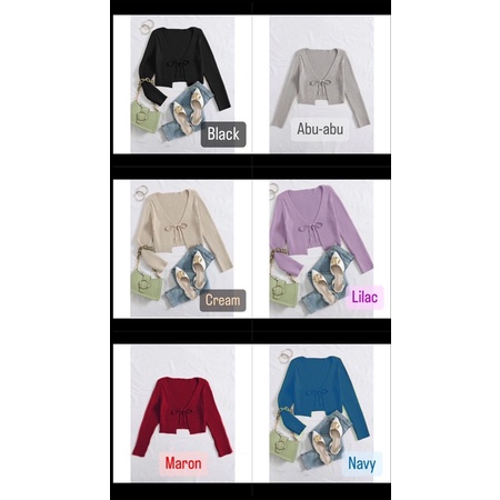 CARDIGAN RAJUT TALI DEPAN