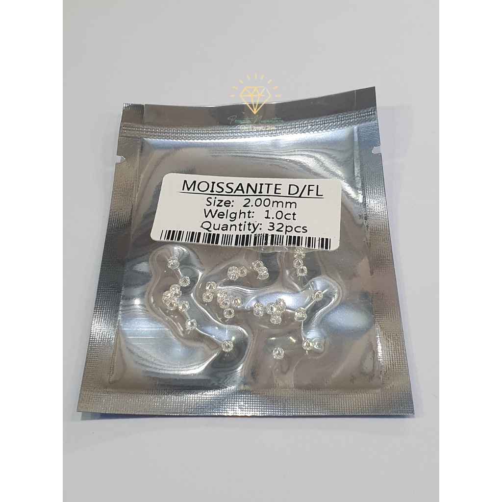 Diamond Moissanite Tabur 2.00 mm Round 1 Pak