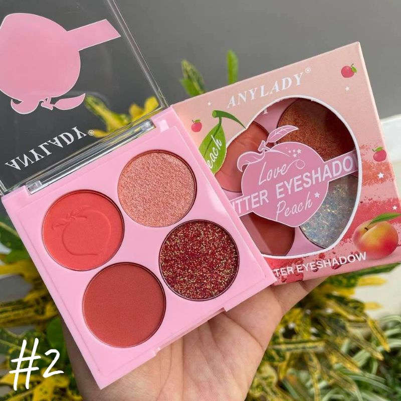 PROMO!!!EYESHADOW LOVE GLITTER PEACH ANY LADY 790