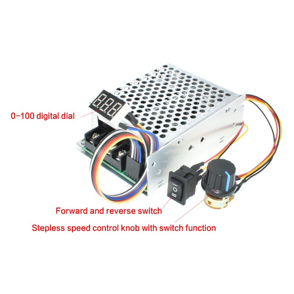 PWM Motor Speed Controller DC With Display Max 60A 12V 24V