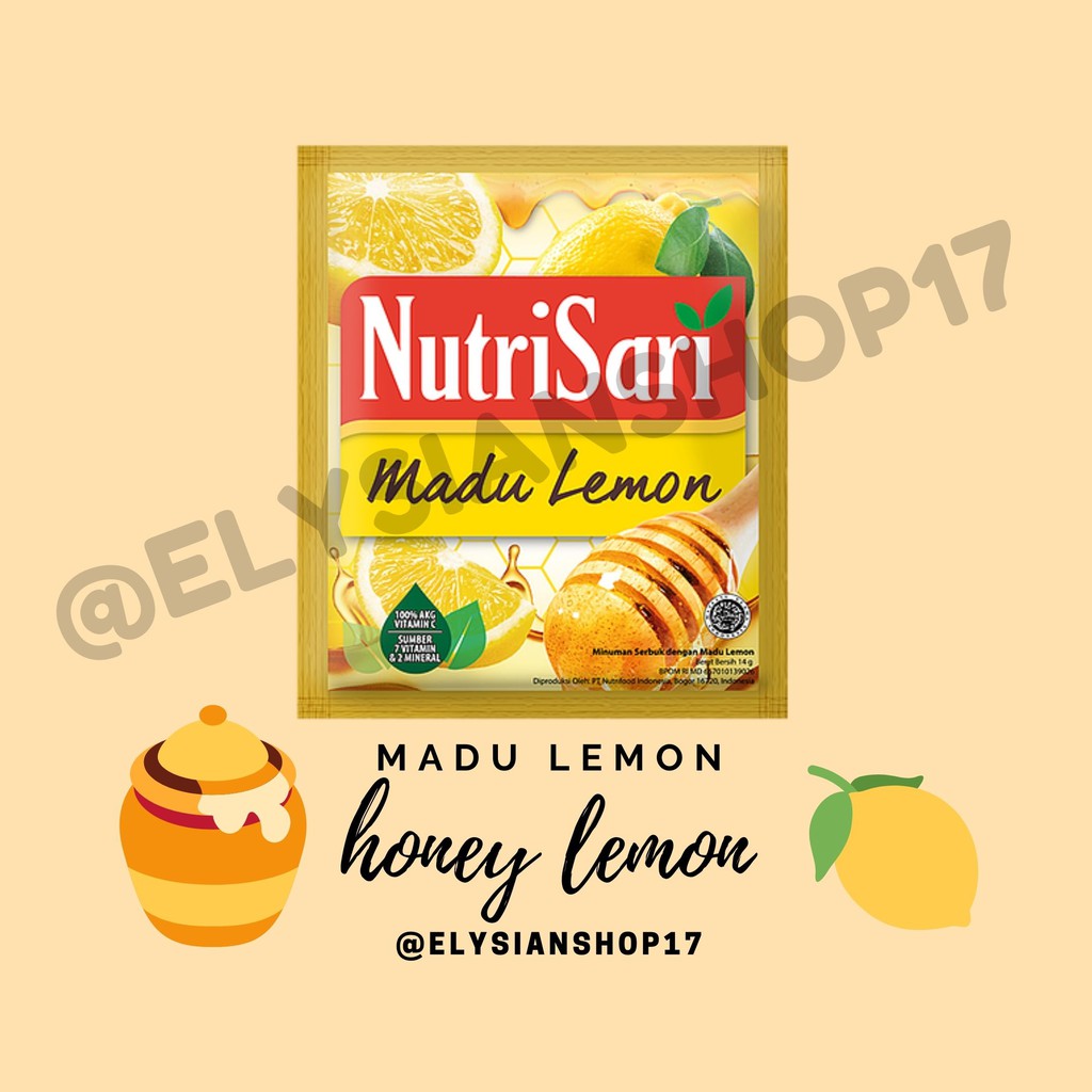 

Nutrisari Madu Lemon 1 Renceng (10 Sachet)