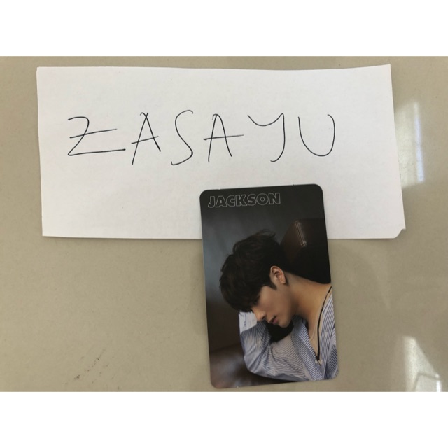 Jackson got7 official photocard (pc) making ver 7 for 7