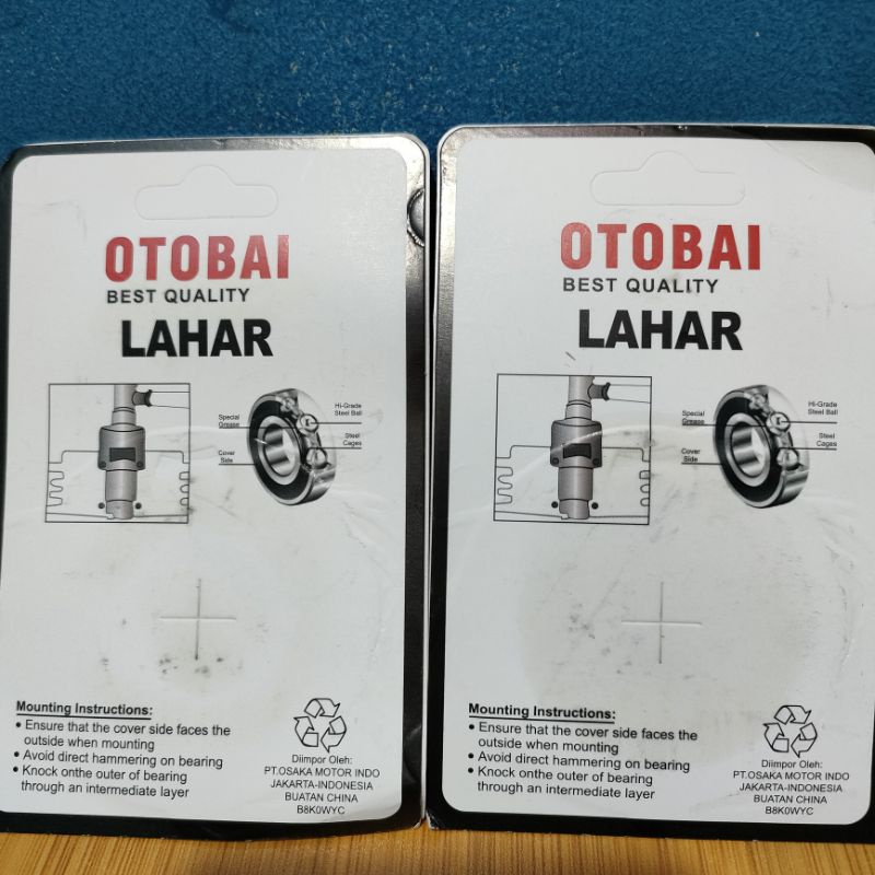 Bearing Kelahar Lahar Laker Bering OTOBAI 6301 2RS Bearing 6301 2RS Harga Satuan