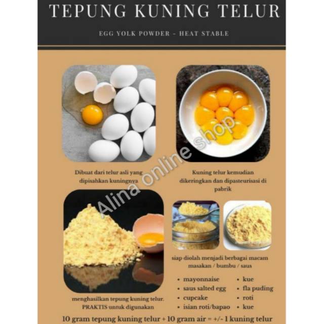 

Tepung Kuning Telur - Egg Yolk Powder Berkualitas 250gr