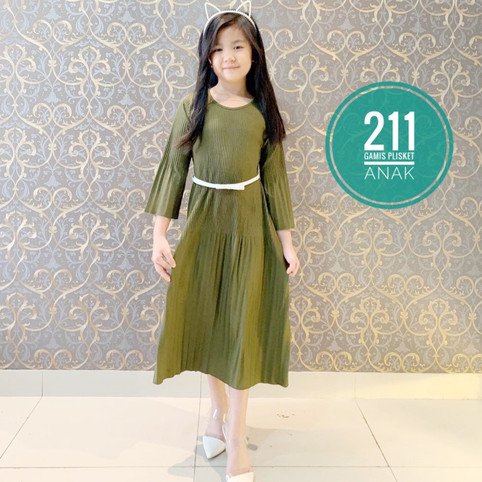 GAMIS PLISKET ANAK 211 MAXY DRESS PLISKET PRISKET PLEATED DRESS PLISKET MAYUNG FLOWY REMPEL