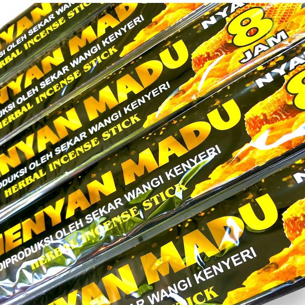 Dupa Jumbo 8 jam Kemenyan Madu Herbal isi 5 Stik 50 cm Abu Dingin