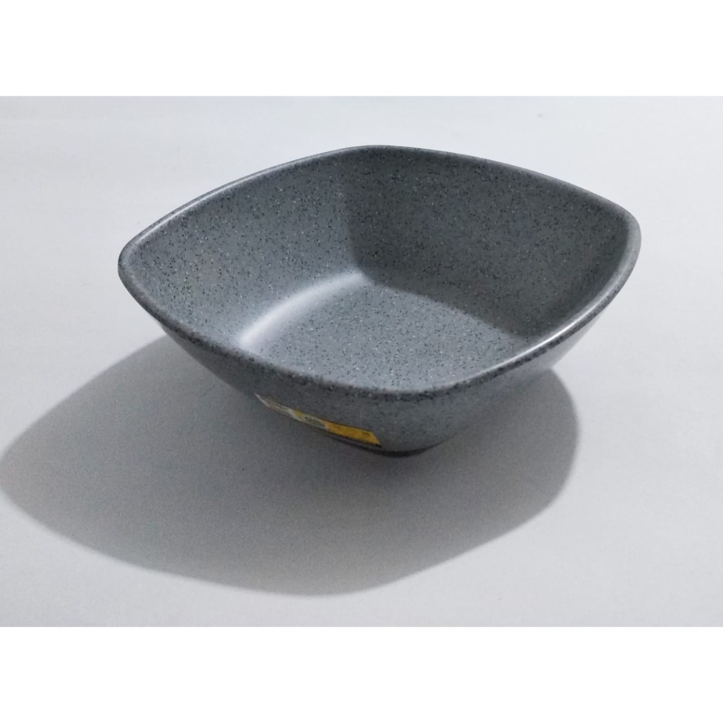Golden Dragon W6407A Mangkok MELAMIN KOTAK 7 Inch ABU ABU