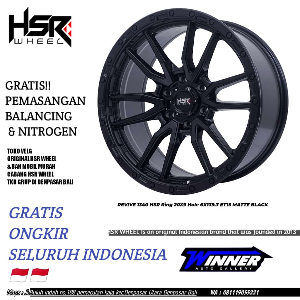 Velg Mobil R20 Pajero Fortuner Hilux Colorado DLL-HSR WHEEL REVIVE