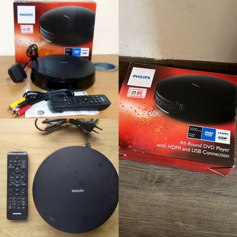 PRELOVED PHILIPS DVP 2980 ALL ROUND DVD PLAYER WITH HDMI 1080p UPSCALING